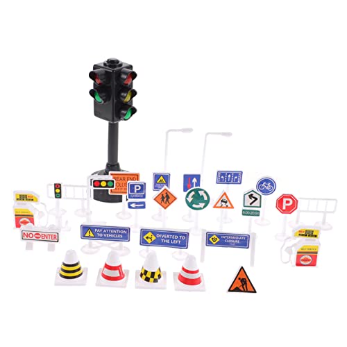 Milisten Verkehrszeichen Modellspielzeug Teiliges mit Verkehrsampel Realistische Farben Pädagogisches Straßenverkehrs Lernspielzeug für Kooperatives Rollenspiel und Straßensimulation Milisten Verkehrszeichen Modellspielzeug Teiliges mit Verkehrsampel Realistische Farben Pädagogisches Straßenverkehrs Lernspielzeug für Kooperatives Rollenspiel und Straßensimulation von Milisten