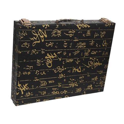 Milisten Vintage Mahjong Aufbewahrungsbox Holz mit Präziser Prägung Großer Stauraum für Schach und Mahjong Spielsteine Tragbarer Koffer mit Griff für Brettspiel Organisation und Unterwegs Milisten Vintage Mahjong Aufbewahrungsbox Holz mit Präziser Prägung Großer Stauraum für Schach und Mahjong Spielsteine Tragbarer Koffer mit Griff für Brettspiel Organisation und Unterwegs von Milisten