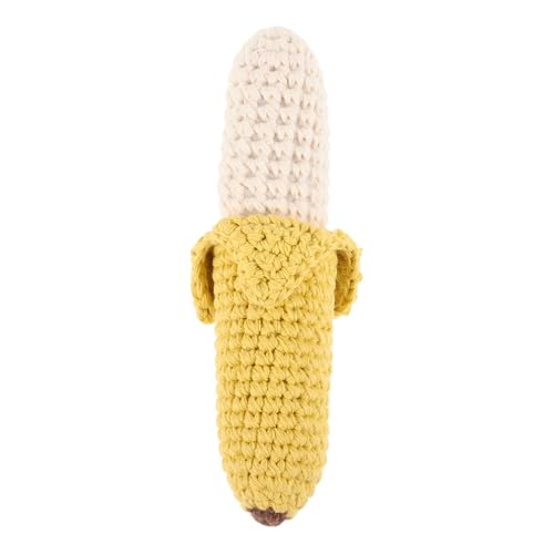 Milisten Weicher Baumwoll Bananen Rassel Greifspielzeug zum Zahnen Sanfte Hand Rassel für Junge Mädchen Fördert Feinmotorik und Beruhigung Sicher für Neugeborene und Kleinkinder Milisten Weicher Baumwoll Bananen Rassel Greifspielzeug zum Zahnen Sanfte Hand Rassel für Junge Mädchen Fördert Feinmotorik und Beruhigung Sicher für Neugeborene und Kleinkinder von Milisten