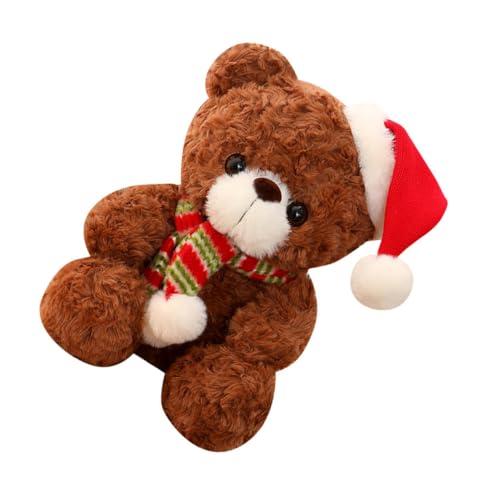 Milisten Weicher Plüschbär Weihnachtsdeko Festliche Kuscheltierfigur für Tisch Charmantes für Erwachsene Liebevolle Weihnachtsatmosphäre Langlebige Festivaldekoration Milisten Weicher Plüschbär Weihnachtsdeko Festliche Kuscheltierfigur für Tisch Charmantes für Erwachsene Liebevolle Weihnachtsatmosphäre Langlebige Festivaldekoration von Milisten