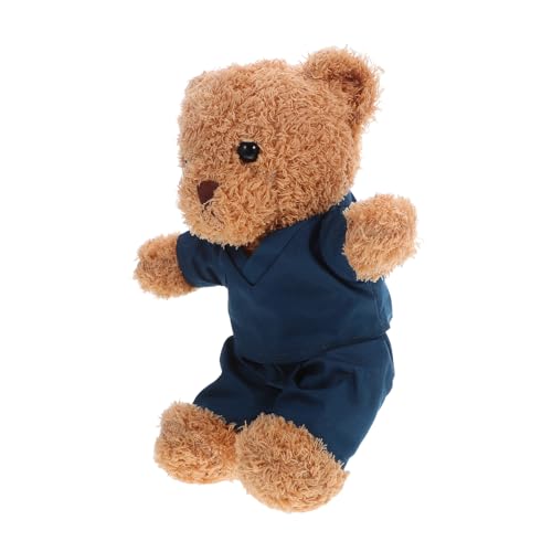 Milisten Weicher Schmuse-Bär mit Pflege-Outfit Süßes Plüschtier als für Pflegeabsolventen Vielseitiges Valentinstags Dekorationsspielzeug für Medizinische Anlässe Milisten Weicher Schmuse-Bär mit Pflege-Outfit Süßes Plüschtier als für Pflegeabsolventen Vielseitiges Valentinstags Dekorationsspielzeug für Medizinische Anlässe von Milisten