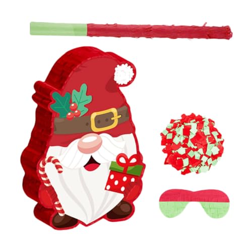 Milisten Weihnachts-piñata Aus Papier Mit Gnomen-ornament-design Wiederverwendbar Als Party-spielzeug-dekor Für Innen Und Außenbereich Für Feiertagsfeiern Milisten Weihnachts-piñata Aus Papier Mit Gnomen-ornament-design Wiederverwendbar Als Party-spielzeug-dekor Für Innen Und Außenbereich Für Feiertagsfeiern von Milisten