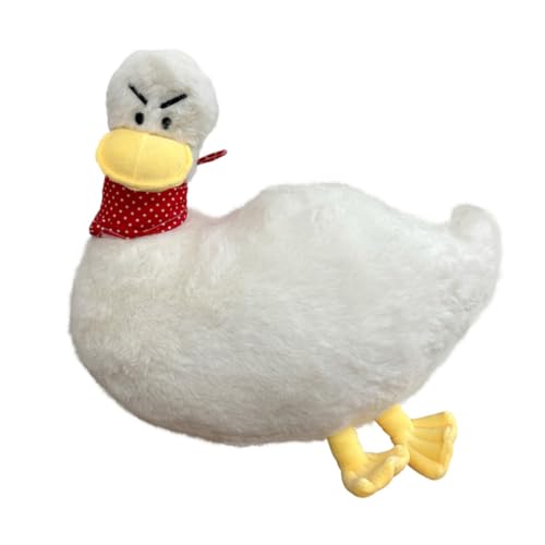 Milisten Weißes Plüschtier Ente Kuscheltier Weiches Plüschstofftier Niedliche Kuschelpuppe Flauschiges Samtkissen für Sofa und Kinderzimmer Milisten Weißes Plüschtier Ente Kuscheltier Weiches Plüschstofftier Niedliche Kuschelpuppe Flauschiges Samtkissen für Sofa und Kinderzimmer von Milisten