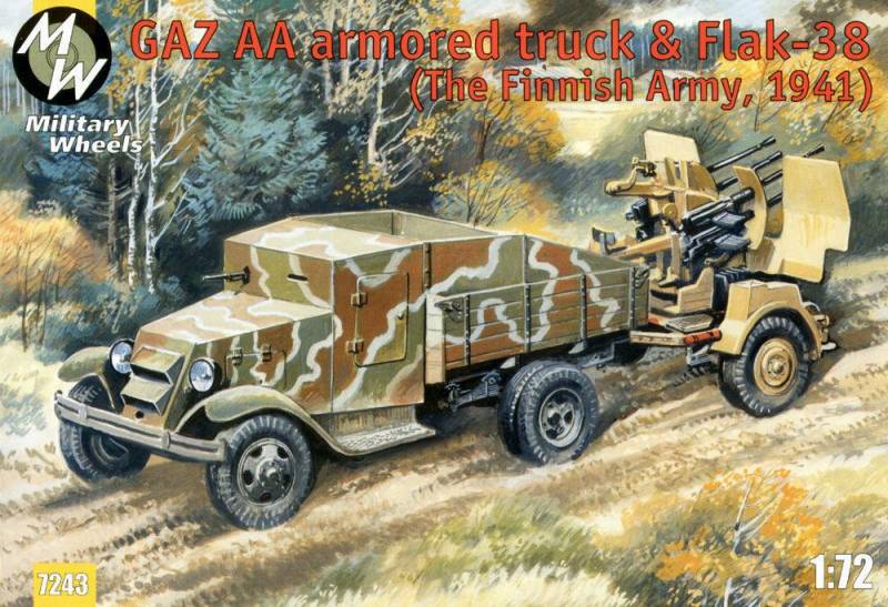 GAZ AA armored car truck & Flak-38, Fin von Military Wheels