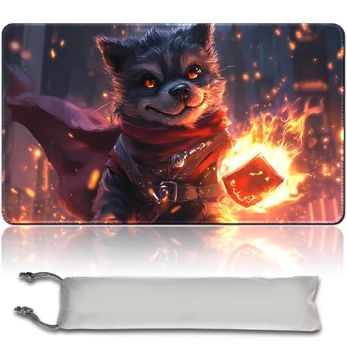 MTG PlayMat, 60 x 35 cm TCG PlayMat Stitched Edges Trading Card Game Play Mats with Storage Bag Smooth Rubber Surface Fighting Play Mat (MTG Set 40-2,No Zone) von MilkPlaymat