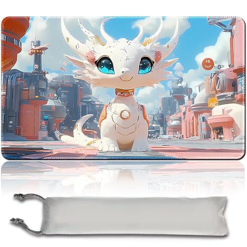 MTG PlayMat, 60 x 35 cm TCG PlayMat Stitched Edges Trading Card Game Play Mats with Storage Bag Smooth Rubber Surface Fighting Play Mat (MTG Set 40-4,No Zone) von MilkPlaymat