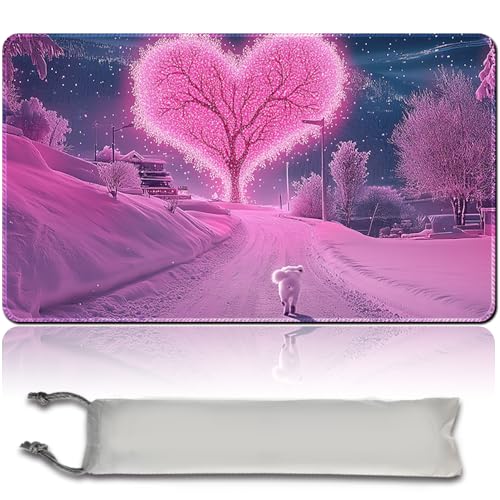 MTG Playmat wasserdichte Tasche, MTG Spielmatte, rutschfeste Rückseite, ideal für Kartenspiel-Enthusiasten, TCG Playmat Mouse Pad kompatibel mit MTG TCG CCG RPG (MTG Set 43-5,No Zone) von MilkPlaymat