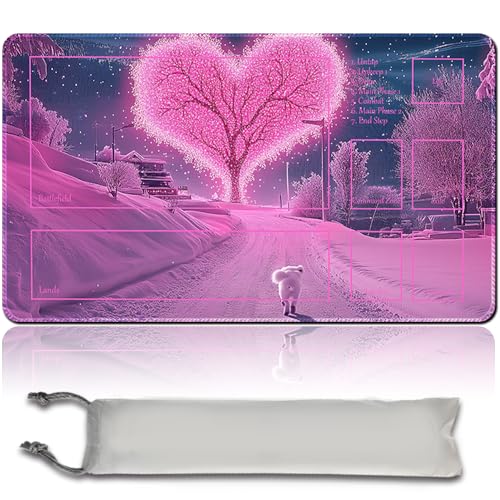 MTG Playmat wasserdichte Tasche, MTG Spielmatte, rutschfeste Rückseite, ideal für Kartenspiel-Enthusiasten, TCG Playmat Mouse Pad kompatibel mit MTG TCG CCG RPG (MTG Set 43-5,with Zone) von MilkPlaymat