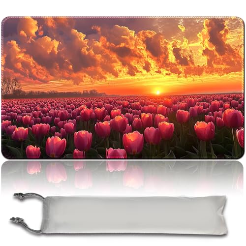 MTG Playmat wasserdichte Tasche, MTG Spielmatte, rutschfeste Rückseite, ideal für Kartenspiel-Enthusiasten, TCG Playmat Mouse Pad kompatibel mit MTG TCG CCG RPG (MTG Set 43-7,No Zone) von MilkPlaymat