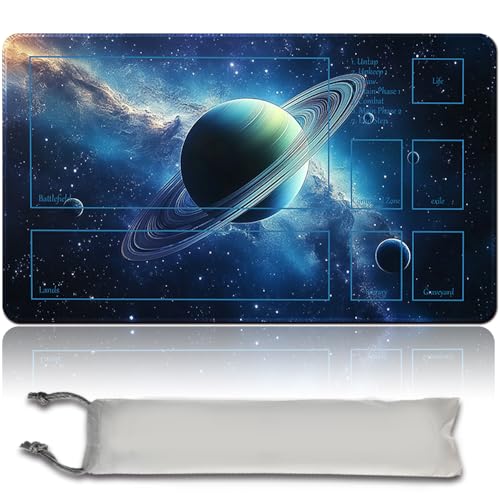 MTG Playmat wasserdichte Tasche, MTG Spielmatte, rutschfeste Rückseite, ideal für Kartenspiel-Enthusiasten, TCG Playmat Mouse Pad kompatibel mit MTG TCG CCG RPG (MTG Set 43-9,with Zone) von MilkPlaymat