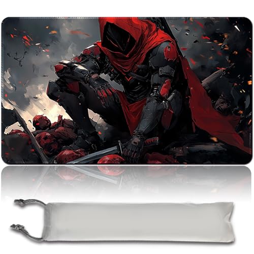 MTG Spielmatte+Bag 60X35 cm MTG Spielmatte mit Zonen, genähte Kanten Spielmatte Trading Card Game Spielmatten Mauspad Glatte Gummioberfläche TCG Spielmatte (MTG Set 42-4,No Zone) von MilkPlaymat