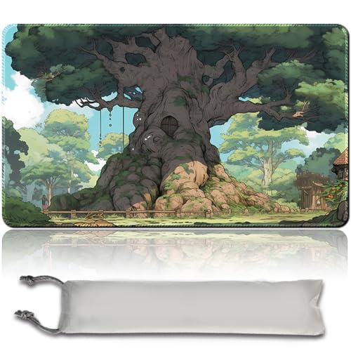 MilkPlaymat Brettspiel MTG Spielmatten+Kostenlose wasserdichte Bag,Stitched Edges,Game Mat 60 x 35 cm Smooth Rubber Surface,MTG PlayMat with Zones (MTG (1),No Zone) von MilkPlaymat