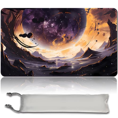 MilkPlaymat Brettspiel MTG Spielmatten+Kostenlose wasserdichte Bag,Stitched Edges,Game Mat 60 x 35 cm Smooth Rubber Surface,MTG PlayMat with Zones (MTG (21),No Zone) von MilkPlaymat