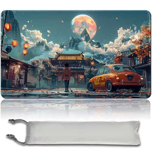 MilkPlaymat Brettspiel MTG Spielmatten+Kostenlose wasserdichte Bag,Stitched Edges,Game Mat 60 x 35 cm Smooth Rubber Surface,MTG PlayMat with Zones (MTG 30 (13),No Zone) von MilkPlaymat