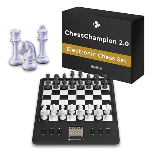 MILLENNIUM M808 ChessChampion 2.0– Dein Smarter Schachtrainer mit Tipps, Zugvorschlägen & Mini-Spielen – Perfekt für Einsteiger & Kinder von Millennium