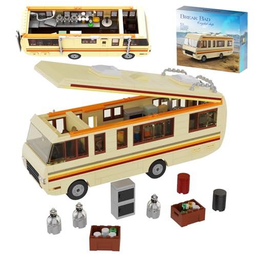 Breaking Bad RV Baustein Set, Klassische Filme Walter White RV Modell Spielzeug, Kreatives Motorhome Bus Baustein Set, Tolles Geschenk für Filmfans, 2023 Neu (691 Pcs) von Millionspring