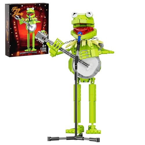 Millionspring Frosch Baustein-Set, Froschfigur-Spielzeugmodell, tolle Geschenkidee für Freunde von Jungen und Mädchen ab 6 Jahren (499 Teile) von Millionspring