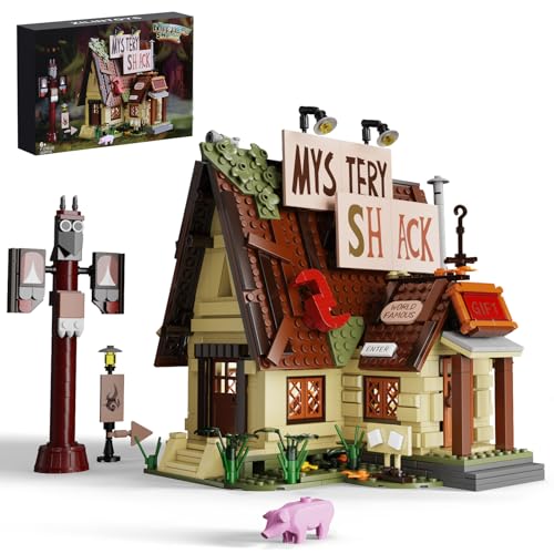 Millionspring Gravity Falls Hüttenbausatz, Mystery Shack Hausbauspielzeug, Geschenk für Fernsehfans (965 Teile) von Millionspring