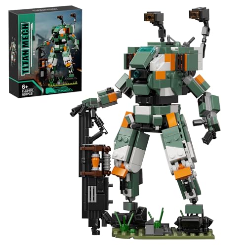 Millionspring Titan BT-7274 Mecha Roboter Bausteinset, Titan Game Mecha Actionfiguren Spielzeug, Jungen und Mädchen ab 8 Jahren, Neu 2023 (528 Teile) von Millionspring