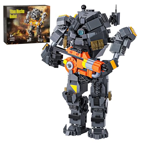 Millionspring Titan Mecha Roboter Bausteine ​​Set, Titan Roboter Mecha Figur Bausatz, Kreatives Technic Bricks Geschenk für Erwachsene, Jungen und Mädchen (875 Teile) von Millionspring