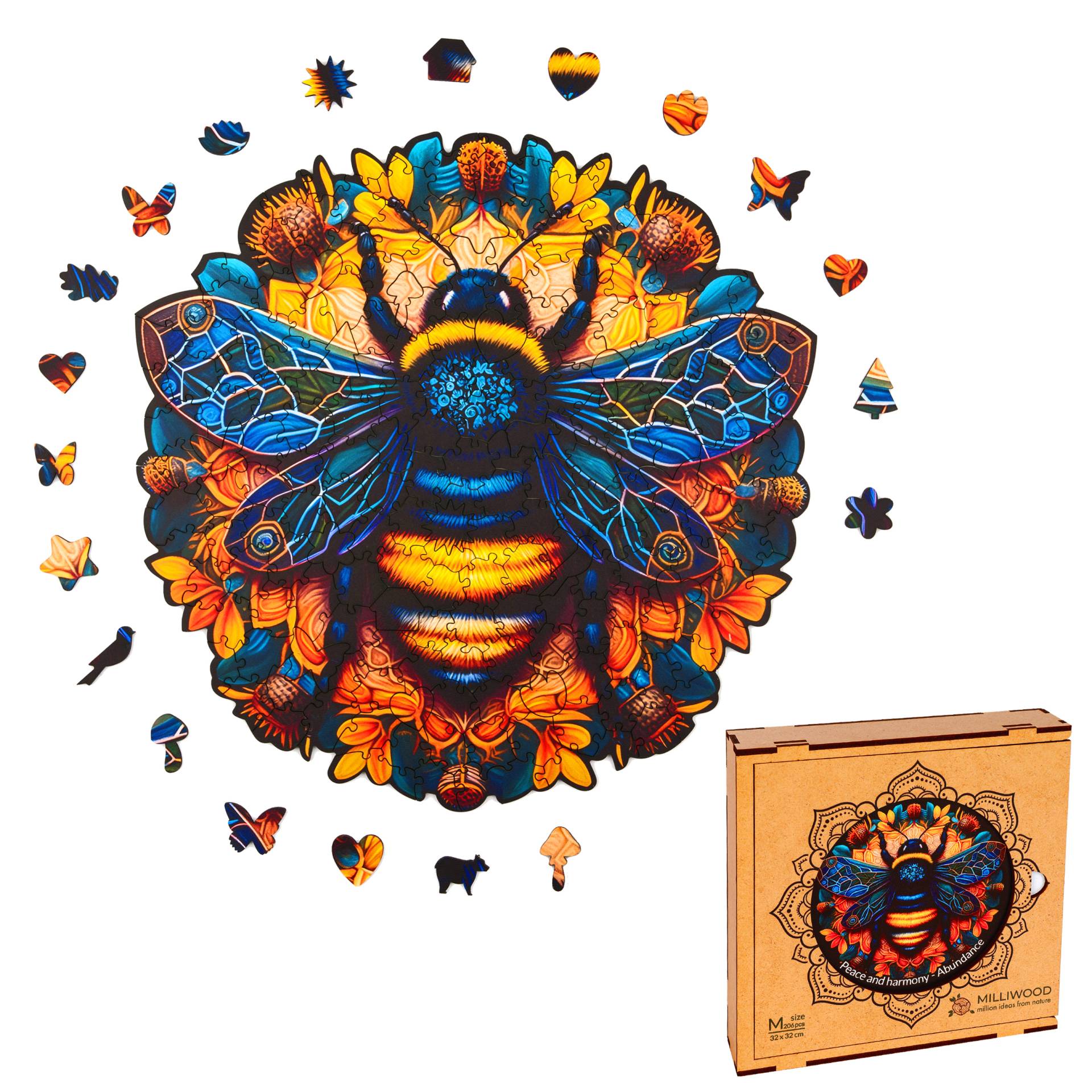Milliwood Holzpuzzle - Fülle 206 Teile Puzzle Milliwood-5065 Milliwood Holzpuzzle - Fülle 206 Teile Puzzle Milliwood-5065 von Milliwood