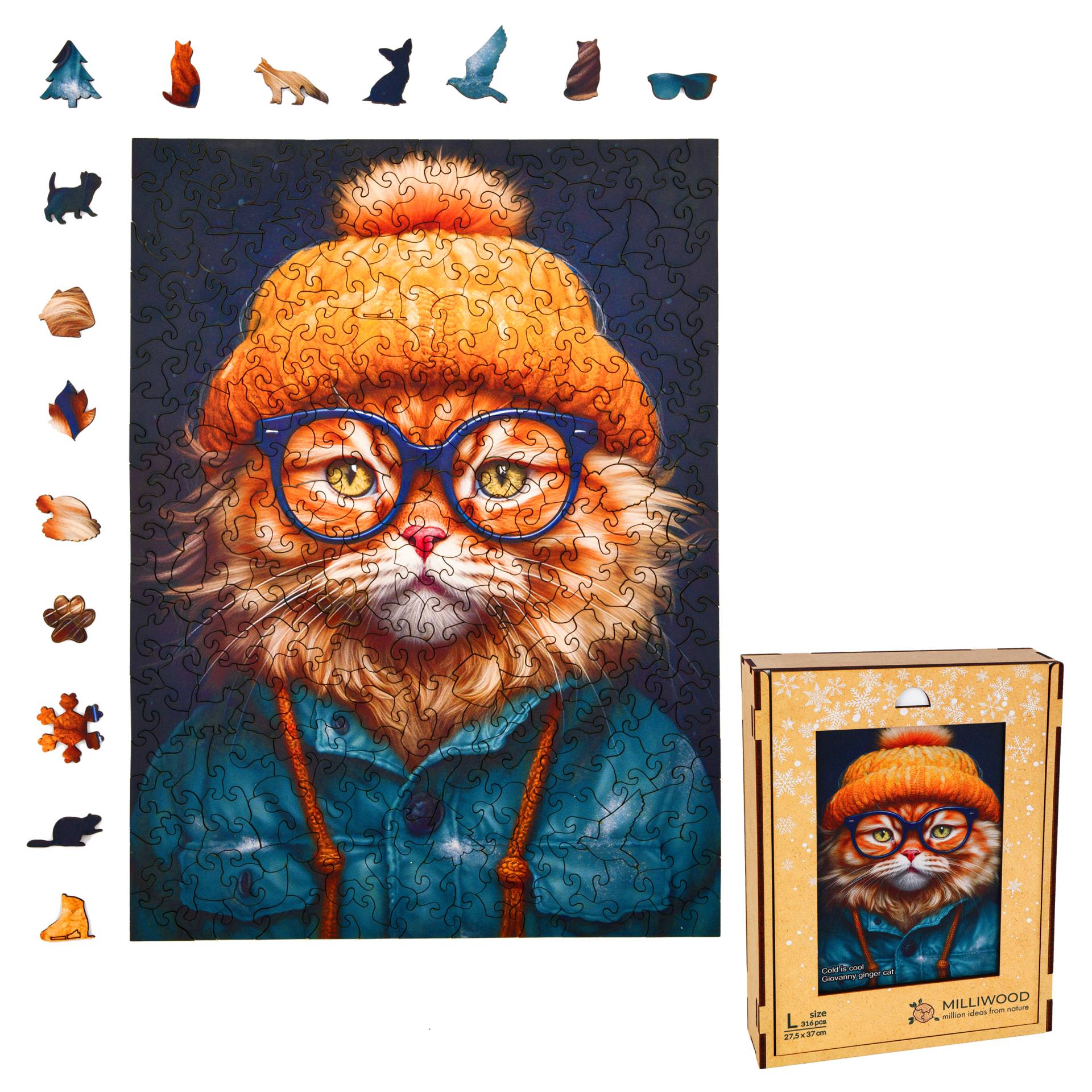 Milliwood Holzpuzzle - Giovanny Roter Kater 316 Teile Puzzle Milliwood-5020 Milliwood Holzpuzzle - Giovanny Roter Kater 316 Teile Puzzle Milliwood-5020 von Milliwood