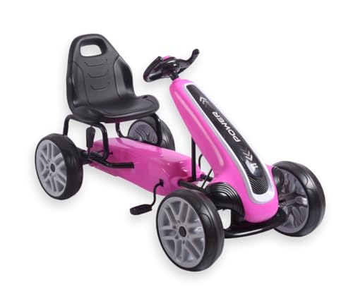 Go-Kart für Kinder mit Pedalantrieb Milly Mally (Pink) von Milly Mally