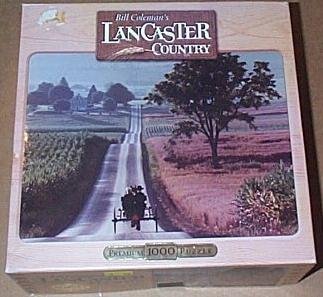 Bill Coleman 's Lancaster Country 1000-teiliges Puzzle "Schule Haus" Lane von Milton Bradley