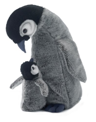 Mimex WWF16827 - Pinguinmama mit Baby, 30 cm von WWF