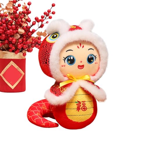 "2025 Snake Mascot Doll | Lunar New Year Decoration Plush Toy, 10.2in Cartoon Snake Stuffed Animal Plush | Chinese Spring Festival Home Decor For Living Room, Bedroom, Sofa & Bed" von Mimoqk