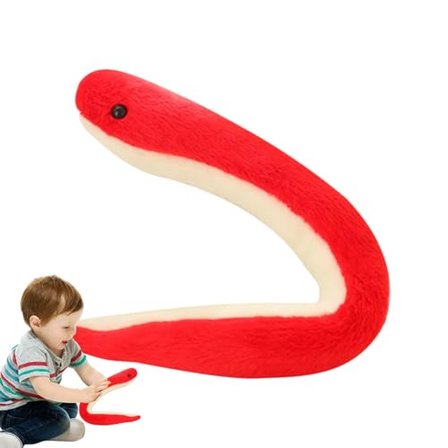 Adorable Plush Snake, 16.54 Inch Stuffed Animal Snake Decor, Snake Plush Toy Creative Chinese Year of The Snake Mascot Home Decor for Kids Girls, Boys Holiday Birthday von Mimoqk