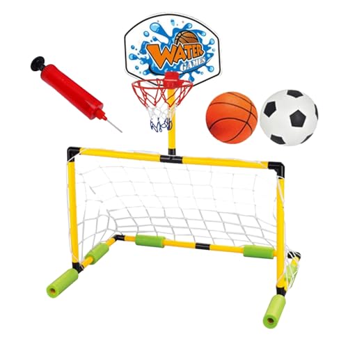 Basketballziel für den Pool – aufblasbarer Wasserreifen mit Fußball, für und Fitnessstudio, leichter Rahmen, einfache Montage, Sport-Spielzeugnetz für Schule, Hinterhof, See, Ad Basketballziel für den Pool – aufblasbarer Wasserreifen mit Fußball, für und Fitnessstudio, leichter Rahmen, einfache Montage, Sport-Spielzeugnetz für Schule, Hinterhof, See, Ad von Mimoqk