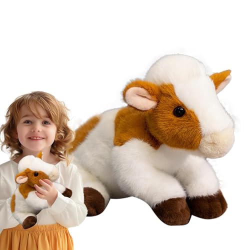 Cow Plush, Cute Animal Stuffed Cows, Small Animal Plushie, Bedtime Cattle Plush, Yak Stuffed Animal, Cuddly Stuffed Animals, Cow Plushie for Kids, Soft Cattle Toy, Adorable Animal Plush, Plush Toys von Mimoqk