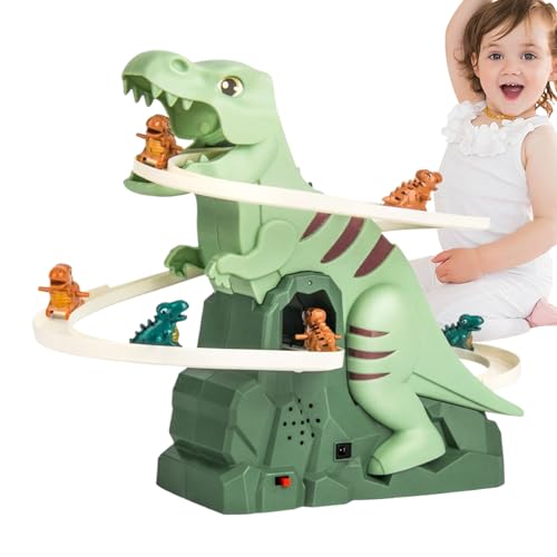 Electric Dinosaur Stair Climbing Toy, Kids Race Track Game with Lights and Music, 7.87 x 6.69 x 5.51 Inches Interactive Climbing Playset, Lernspiel für Indoor Play Electric Dinosaur Stair Climbing Toy, Kids Race Track Game with Lights and Music, 7.87 x 6.69 x 5.51 Inches Interactive Climbing Playset, Lernspiel für Indoor Play von Mimoqk