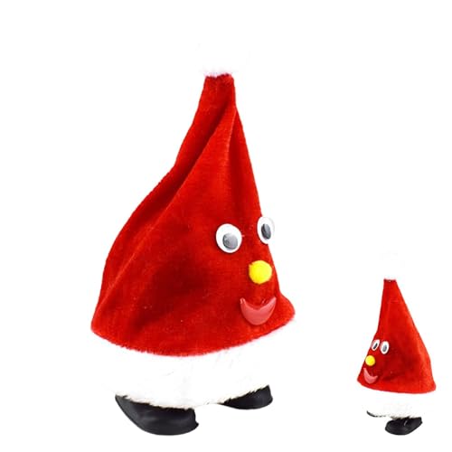 Elektrischer Weihnachtshat, tanzender Weihnachtsbaum, Plüsch, animierter Weihnachtshund, Swinging Christmas Tree, interaktive Swing Moving Animated Christmas Tree Hat für Kinder von Mimoqk