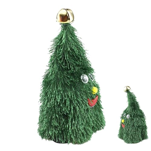 Elektrischer Weihnachtshat, tanzender Weihnachtsbaum, Plüsch, animierter Weihnachtshund, Swinging Christmas Tree, interaktive Swing Moving Animated Christmas Tree Hat für Kinder von Mimoqk