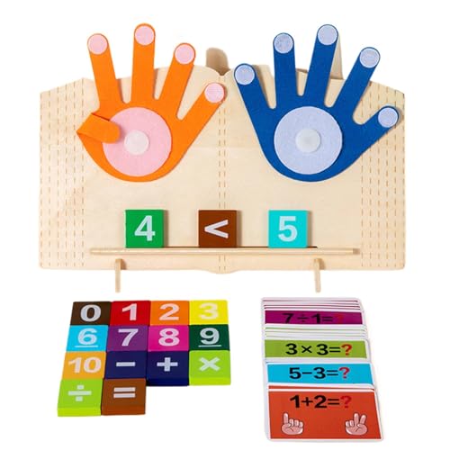 Fingerzählspielzeug, Kinderzählspielzeug, Lernspielzeug, Fingerzählspielzeug, interaktives Fingercounting-Spielzeug für Kinder und Kinder, Lernspielzeug für Kinder, Lernspielzeug von Mimoqk