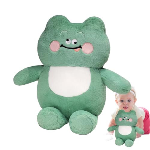 Frog Plush Pillow | Super Soft Cute Plushie Toy | Entzückendes Frog Hugging Pillow, einzigartiges Plüschkissen für Kinder und Erwachsene – perfekt für Geburtstage, Heimdekoration und Cuddle Time von Mimoqk