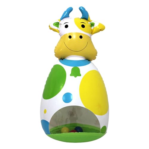 Inflatable Toys Baby, Wobble Cow Doll, 3d Interactive Blow-Up Toy with Cute Design, Soft Air-Filled Animal for Desk Travel Bedroom Birthday Home Classroom Holiday Girls Boys, 10.24x9.45x19.69 Inches Inflatable Toys Baby, Wobble Cow Doll, 3d Interactive Blow-Up Toy with Cute Design, Soft Air-Filled Animal for Desk Travel Bedroom Birthday Home Classroom Holiday Girls Boys, 10.24x9.45x19.69 Inches von Mimoqk