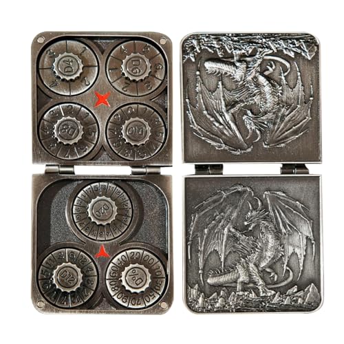 Metal Dice - Familienspiele für zu Hause, Partyabende mit Magnetschachtel, Taschenwürfel Set für Erwachsene Teenager Freunde Haus Reisespiel, Feiertagswochenende Spiele, Kompaktspeichergehäuse Metal Dice - Familienspiele für zu Hause, Partyabende mit Magnetschachtel, Taschenwürfel Set für Erwachsene Teenager Freunde Haus Reisespiel, Feiertagswochenende Spiele, Kompaktspeichergehäuse von Mimoqk