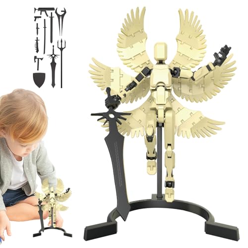 Mimoqk Articulated Roboter-Figur – bedrucktes bewegliches Spielzeug | Action-Figuren mit mehreren Dichtungen, multifunktional, dekoratives Roboterspielzeug für, Mädchen und Kinder, bedruckt von Mimoqk