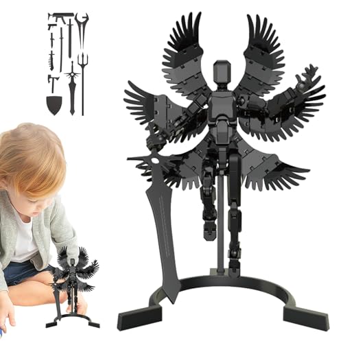 Mimoqk Articulated Roboter-Figur – bedrucktes bewegliches Spielzeug | Action-Figuren mit mehreren Dichtungen, multifunktional, dekoratives Roboterspielzeug für, Mädchen und Kinder, bedruckt von Mimoqk