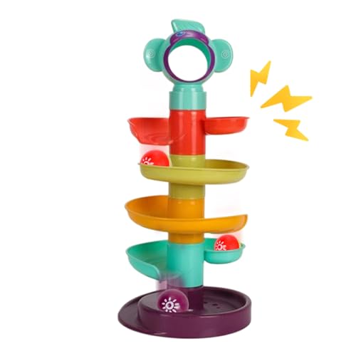 Mimoqk Ball Tower | Kugelbahn Kleinkindspielzeug Stapelspiel Mit Bällen - Entwicklungs Sinnesspiele Für Zuhause Kindergarten Indoor Spielzeug Geschenk Mimoqk Ball Tower | Kugelbahn Kleinkindspielzeug Stapelspiel Mit Bällen - Entwicklungs Sinnesspiele Für Zuhause Kindergarten Indoor Spielzeug Geschenk von Mimoqk