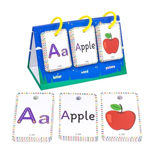 Mimoqk Buchstaben Lernkarten Pädagogisch, Frühe Lernwort Karten, Tragbares Lernspielzeug Für Kinder 3-8 Jahre Entwickeln Fähigkeiten Schule Zuhause Unterwegs Mimoqk Buchstaben Lernkarten Pädagogisch, Frühe Lernwort Karten, Tragbares Lernspielzeug Für Kinder 3-8 Jahre Entwickeln Fähigkeiten Schule Zuhause Unterwegs von Mimoqk