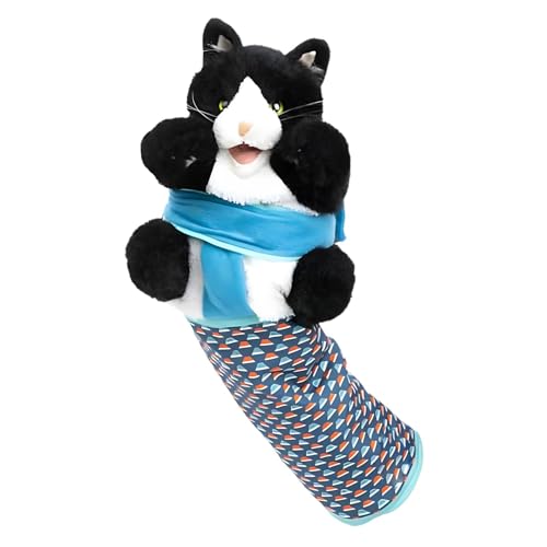 Mimoqk Cat Wrestle Toy Puppet, Plüschtier, Handpuppe, Soft Stuffed Accompany Doll, Interactive Pet Entertainment, Training Supplies für Katzen, Hunde, Fun Play von Mimoqk