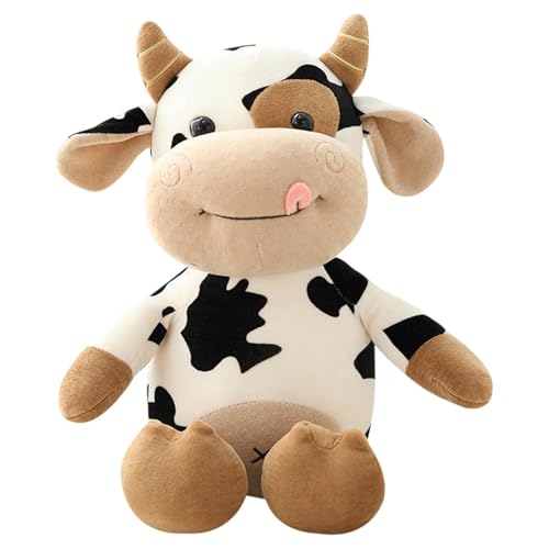 Mimoqk Cow Plüsch-Spielzeug, weich getufteter Cow Cow Plüsch, 30 cm, kreatives Cow Doll, niedliches Plüschtier, niedliches Plüschtier, Cow Soft Toy für Kinder, Schlafzimmerdekoration von Mimoqk