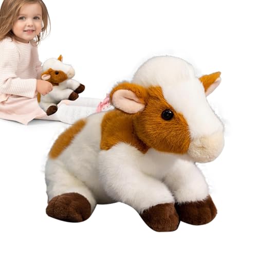 Mimoqk Cow Plush, Yak Stuffed Animal, 8.6-Inch Cute Animal Stuffed Cow, Small Plushie for Bedtime Cuddles, Yak Stuffed Animal for Kids and Adults, Cuddly Plush Toy for All Ages von Mimoqk