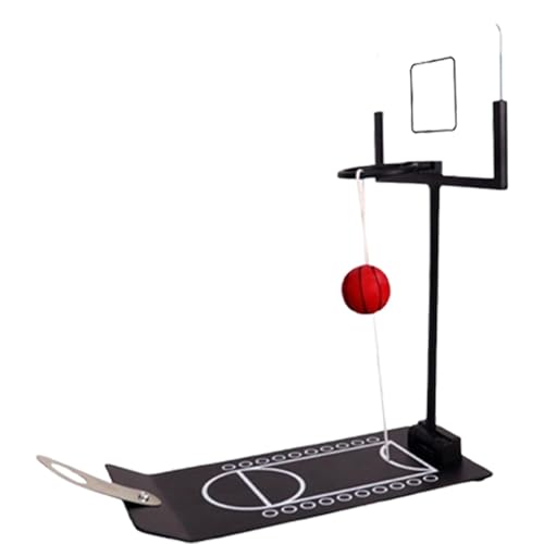 Mimoqk Desktop Basketball Hoop, Fun Basketball Sports Toy, Tabletop Basketball Game, Miniature Basketball Machine, Indoor Tabletop Game, Basketball Novelty Toy, for Kids Adult von Mimoqk