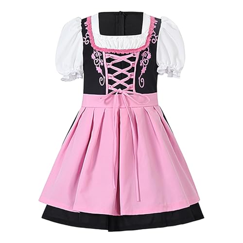 Mimoqk Dirndl Dresses Damen, Oktoberfest Outfit, Traditional Kids Kostüm, Children's Dirndl Dresses Traditional Kids Oktoberfest Kostüme für Karneval Events und Oktoberfest Feiern von Mimoqk