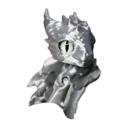 Mimoqk Drachen-Kunstspielzeug, bewegliche Drachenfigur, 3D-gedrucktes Drachenspielzeug, Mehrzweck-Drachendekoration, stressabbauendes Drachenspielzeug, Drachen-Sammelfigur für Kinder und Erwachsene von Mimoqk